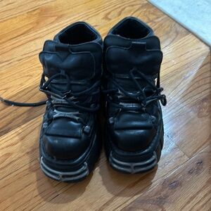 New Rock Black Platform sneakers